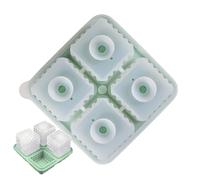 Moule À Glaçons Pour Whisky | Moule À Glaçons Silicone 4 Cavités Congélateur | Forme Grande Cube Démoulage Facile - Pour Cocktail Camping Dégustation Whisky Mariage Bar Maison Fête Boissons