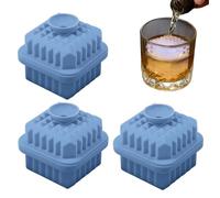 Moule à glaçons - Rhombique en silicone portable réutilisable - Machine à glaçons rapide - Pour whisky, boissons, cuisine, réfrigérateur, salle à manger, famille, maison