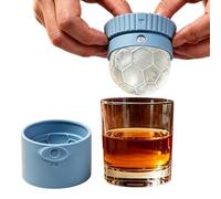 Moule à glaçons rond | Plateau cube de congélation en silicone | Grand moule à glace en forme de balle | Pour whisky, bourbon, vin, café, bière, jus, lait, eau, cuisine, bar, restaurant, vacances