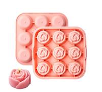Moule À Glaçons Rose 9 Cavités Pour Boissons Froides