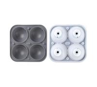Moule À Glaçons Sphériques | Bac De Congélation 4 Compartiments 5,5 Cm - Plateau À Glaçons Sphériques En Silicone | Pour Whiskey Bourbon Jus Café Eau Maison Cuisine Bar Restaurant Fête Camping
