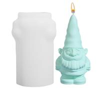 Moule à gnome en silicone, moules à gnome pour bougies | Moules de bougie de Noël pour décoration intérieure - Moules en silicone pour gnome, moule à savon en résine de gypse pour