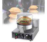 Moule à hamburger, presse à hamburger à glace, gaufrier commercial, gaufrier à hamburger électrique, 11 cm 1200 W 50-300 ℃ Machine de boulangerie antiadhésive