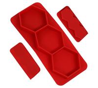 Moule à hamburgers,Moule à hamburgers,Moule à hamburger en silicone avec 3 cavités | Moule hexagonal pour hamburger farci, outil de cuisine pour rôtir, coc