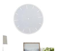 Moule à horloge 3D - Grand moule rond en résine époxy, outil de bricolage universel en silicone | Comprend la compatibilité des mouvements numériques pour les montres avec chiffres romains, plâtre et