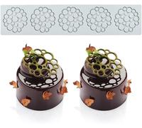 moule à impression artisanale en sucre, décoration de cuisine moléculaire pour gâteau comestible, 5 Trous Bulle Vendos85
