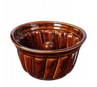 KADAX Moule à Kouglof en Grès, Moule à Gâteau Rond pour Savarin, Kougelhopf et Pudding, pour les Gâteaux Traditionnels (24 cm)