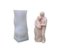 Moule à la main - Outil de fabrication de savon - Texture en silicone pour savon - Mère tenant un enfant - Moules en silicone uniques