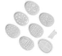 Moule À Lampe En Silicone Paquet De 7 Œufs Lapins Ensemble Créatif Coloré Pour Lapins Lampe D'ambiance Ensemble D'artisanat