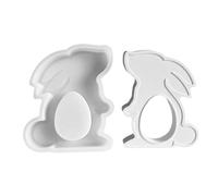 Moule à lapin mignon - Moule en résine de lapin de Pâques | Moule en forme de lapin | Moule en silicone 3D pour travaux manuels et pâtisserie | Mo