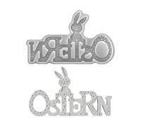 Moule à Lapins pour Résine | Moule Lettres de Pâques Anglais,Motif Silicone Lièvre pour Résine | pour Fête de Printemps Table Dîner Bibliothèque Décoration