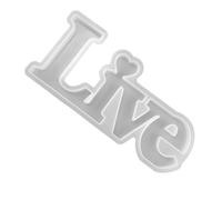 Moule à Lettres en Silicone Blanc pour Décorations Artisanales | Souple, Lavable et Facile à Nettoyer, pour Création Familiale ou Bureau, Usage Décoratif Créatif