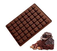 Moule à lettres et chiffres pour fondant, moules à chocolat Lettres en silicone,Moule à bac à glace en silicone de 48 grilles | Moules à lettres pour chocolat, moules à gâteau en s