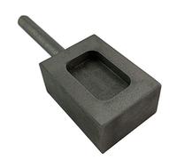 Moule à lingot en fonte 50 g/m² - Outil de moulage en métal argenté et doré
