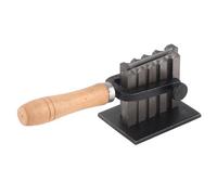 Moule à Lingots en Silicone avec Poignée en Bois et Pince, Outils de Fabrication pour Coulée d'Or et d'Argent