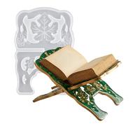 Moule à livres - Moule en époxy - Support de lecture de livres | Pour loisirs créatifs, vacances, décoration de bureau, présentation de prières