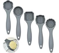 Moule à Lune Gâteau Mooncake - Peut Faire Des Desserts, Pâtisseries Traditionnels Chinois, Ensemble Moules Outils Cuisson Bricolage, Pâtisserie, Anniversaire, Motif Floral, Cinq Pièces