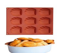 Moule à madelene-moule à gâteau à biscuits à 9 cavités en forme de coquille, plateau de cuisson antiadhésif, moule à bonbons au chocolat, muffins et gâteaux au thé | Outil de cuisson de desserts Dura