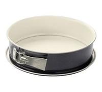 Dr. Oetker 4852 Moule à manqué, Moule à gâteau, Moule rond, Moule à manqué à charnière 28 cm, Moule en céramique, Acier inoxydable, Céramique, Crème, Gris anthracite, 28 cm x 8 cm