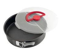 Dr. Oetker - Moule à manqué à charnière 1010 rond 26 cm en acier avec couvercle de transport