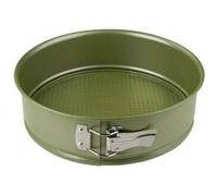 Zenker 7452 Moule à manqué à charnière, Moule rond vert éco-responsable anti-adhésif, ILAG, Cire de carnauba, 24 x 7,5 cm