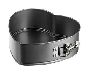 Moule à manqué coeur, en acier carbone, gris