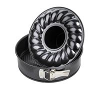 Zenker Moule à manqué et à savarin double fond 24 cm Black Metallic