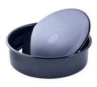 De Oetker 2363 Moule à manqué 28 cm, moule a gateau rond, moule à gâteau, moule gateau rond, moule à gateau, Acier, Emaille, Bleu nuit, 28 x 7,5 cm