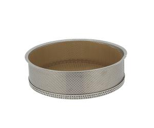 Moule à manqué rond en inox perforé Air System® à fond démontable ø 24 x 6.5 cm