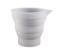 Moule à mesurer en silicone - Moule en résine époxy transparent pour projets de résine époxy - Tasse de mesure flexible en silicone