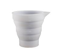 Moule à mesurer en silicone - Moule en résine époxy transparent pour projets de résine époxy - Tasse de mesure flexible en silicone