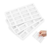 Moule à Mini-briques en Silicone Rose pour Loisirs Créatifs, 3 Pièces | Format Standard, Tailles Régulières, pour Paysage Miniature et Argile, Atelier Créatif, Lot de Trois Couleur Aléatoire