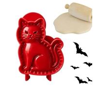 Moule à Mini Hand Pie Emporte-Pièce Découpeur à Thème Festif Réutilisable | Presse à Mini Tartelette Chauve-Souris Halloween pour Snacks Petits Desserts Cuisine Classe Maternelle