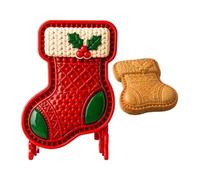 Moule à mini tartelettes de Noël Chaussette de Noël en résine antiadhésive | Moule pour machine à mini pour pâtisserie, cuisine, maison, restaurant, salle à manger,