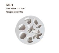 Moule À Modélisation En Argile Plasticine Pour Enfants, Séries Créatures De La Mer, Conque, Étoile De Mer, Décoration, Fait À La Main