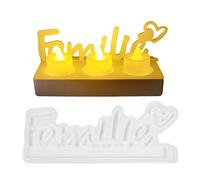 Moule à mots allemand, moules en résine allemande en silicone | Moule à lettres lisse et inspirant pour décoration d'intérieur pour anniversaire, Thanksgiving, fête des mères, vacances, Pâques