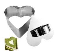 Moule à mousse avec poussoir, moules à gâteau en mousse - Moule à mousse en acier inoxydable - Outils de cuisson pour le thé de l'après-midi - Moule en forme de fleur pour pâtisserie