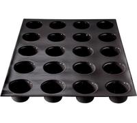 Flexipan Moule 20 Mini Muffins Moelleux Sucrés ou Salés - Cuisson Uniforme, Antiadhésif, Haute Résistance - Accessoire Patisserie, Cuisine - Parts individuelles - Fabrication Française