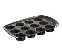 Moule à muffins 12 pièces 6,5cm - - Marron - Métal