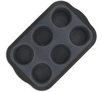 Zenker 685534 Moule à muffins en silicone fibre de verre, moule à cupcake, moule à muffin, moule à gâteau, Silicone, Fibre de verre, Nylon, Gris, 28,3 x 18,3 x 3 cm