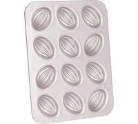 moule à muffins antiadhésif 12 tasses, Moule à gâteaux en forme de ballon de football en acier au carbone doré Pour la cuisson, Accessoires de cuisson au four à pain Plateau à cupcakes antiadhésif