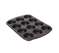 Moule à muffins - DE BUYER - 12 empreintes - Ø haut 7.8cm - Bas 5.3cm - Acier anti-adhésif