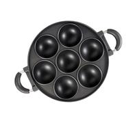 Moule à muffins en fonte - Moule à gâteau avec 7 trous - Moule à gâteau rond en fonte - Moule à biscuits - Pour la cuisson de muffins, de de maïs et de scones