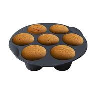 Moule à muffins en silicone - 7 tasses 28 cm de cuisson antiadhésive Gadget de cuisine résistant à la chaleur | Accessoire universel pour friteuse à air 2,6 3,2 3,5 5,8 L Friteuse à air Four