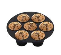 Moule à muffins en silicone - Grande de cuisson pour muffins - Moule à muffins antiadhésif - Moules à muffins multifonctions en silicone pour 7 tasses - Moules à cupcakes