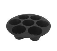 Moule à muffins en silicone - Plateau à mùffins à cavité | Mòule à cupcakes, ensembles d'accessoires pour friteuse à air, 7 tasses de cuisson dè muf̃fins à gâteau d́e 20 cm, insert résistant à la chal