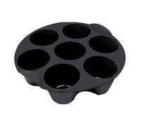 Moule à Muffins en Silicone pour 7 Muffins, Moule à Muffins en Silicone pour Air Fryer, Anti-adhésif Moule Muffin Air Fryer, Plateau à Cupcakes pour la Cuisson de Gâteaux, Muffins, Chocolats, Pudding