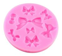 Moule à nœud papillon en Silicone 8 Mini nœuds Fondant sucre artisanat outil de décoration de gâteaux