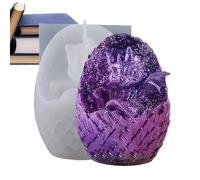 Moule à oeufs de dragon, moule à oeufs de dragon | moule à bougie en silicone en forme de dragon | fournitures décoratives faciles à nettoyer pour cire, bougies, chocolat, biscuits