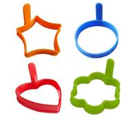 Moule à oeufs en silicone - moule à oeufs en poêle - moule anti-adhésif pour omelette et crumpet, accessoire de cuisine pour sandwich et pain grillé